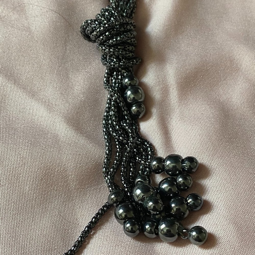 Black Twisted Necklace